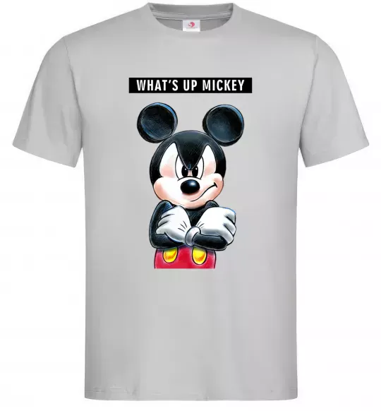 Чоловіча футболка Wat's up Mikey Сірий фото