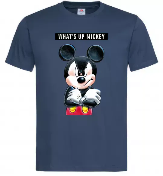 Чоловіча футболка Wat's up Mikey Темно-синій фото