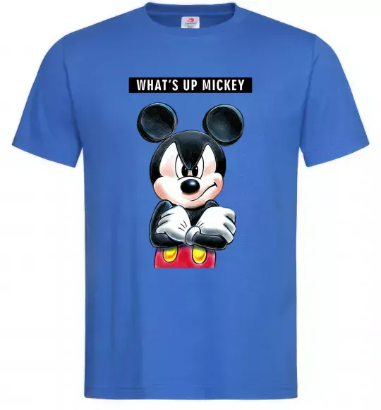 Чоловіча футболка Wat's up Mikey Яскраво-синій фото