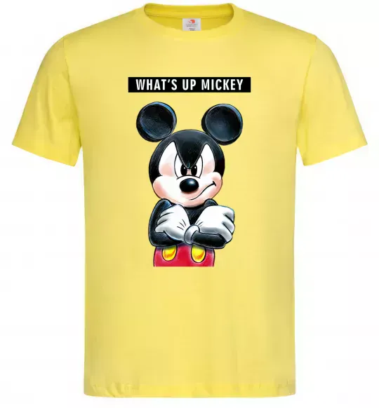 Чоловіча футболка Wat's up Mikey Лимонний фото