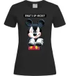Жіноча футболка Wat's up Mikey Чорний Жіноча футболка Wat's up Mikey Чорний фото