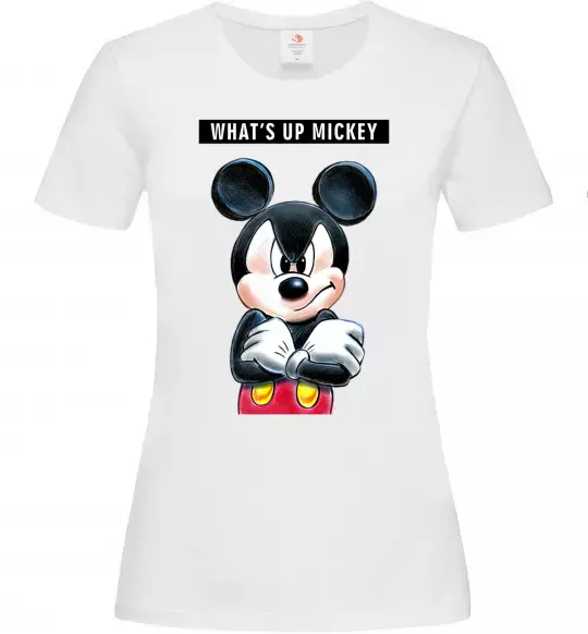 Жіноча футболка Wat's up Mikey Білий фото
