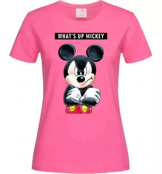 Жіноча футболка Wat's up Mikey Яскраво-рожевий фото