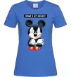 Жіноча футболка Wat's up Mikey Яскраво-синій Жіноча футболка Wat's up Mikey Яскраво-синій фото