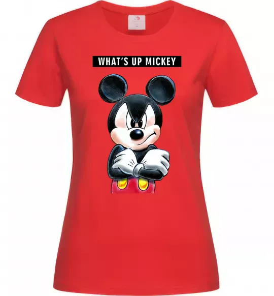 Жіноча футболка Wat's up Mikey Червоний фото