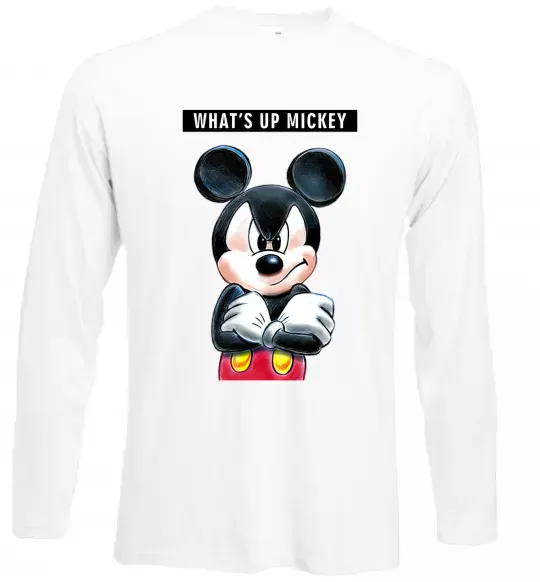 Лонгслив Wat's up Mikey Белый фото