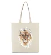Эко-сумка Lion paint Бежевый фото