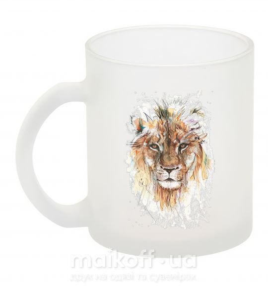 Чашка скляна Lion paint Фроузен фото