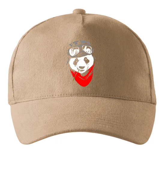 Кепка Панда в шоломі Песочный фото