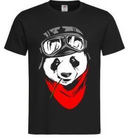Чоловіча футболка Панда в шоломі