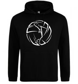 Женская толстовка (худи) Дівчина у волейбольному м'ячі