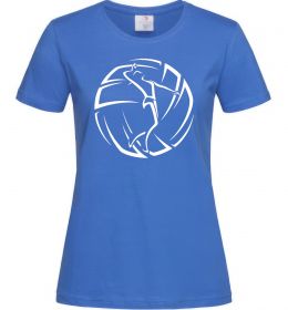 Женская футболка Дівчина у волейбольному м'ячі