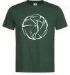 Мужская футболка Дівчина у волейбольному м'ячі Темно-зеленый фото