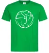 Мужская футболка Дівчина у волейбольному м'ячі Зеленый фото