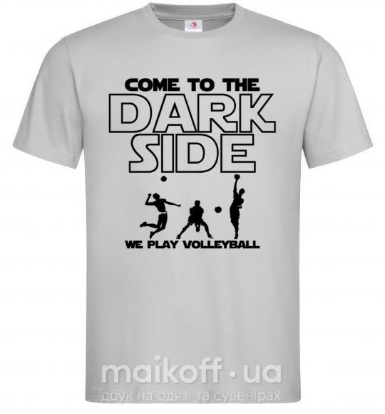 Чоловіча футболка We play volleyball Сірий фото