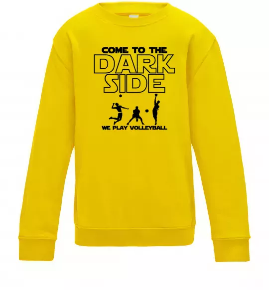 Детский Свитшот We play volleyball Солнечно желтый фото