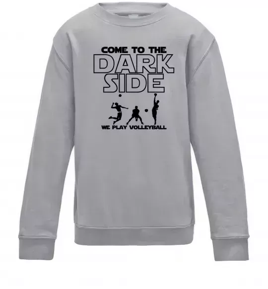 Детский Свитшот We play volleyball Серый меланж фото