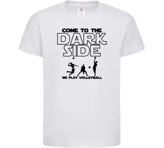 Детская футболка We play volleyball Белый фото