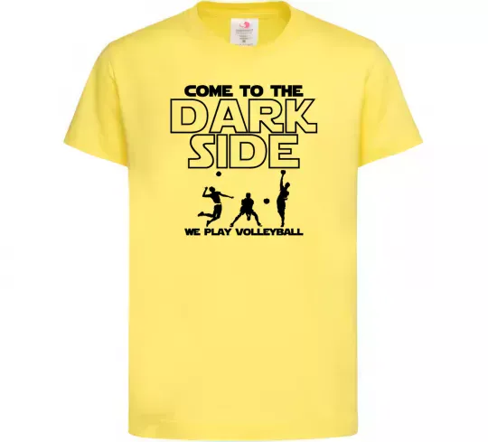 Детская футболка We play volleyball Лимонный фото