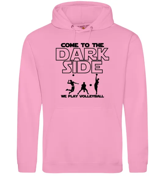 Мужская толстовка (худи) We play volleyball Розовый фото
