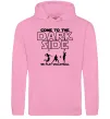 Женская толстовка (худи) We play volleyball Розовый фото