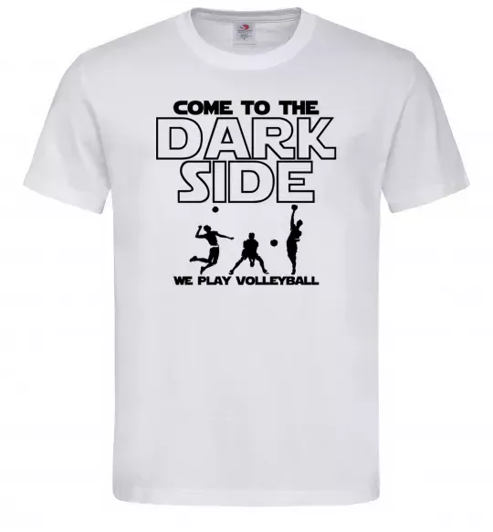 Мужская футболка We play volleyball Белый фото