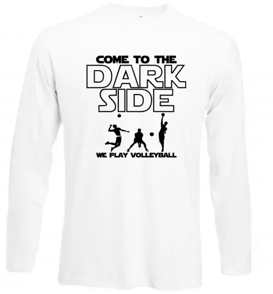 Лонгслів We play volleyball Білий фото