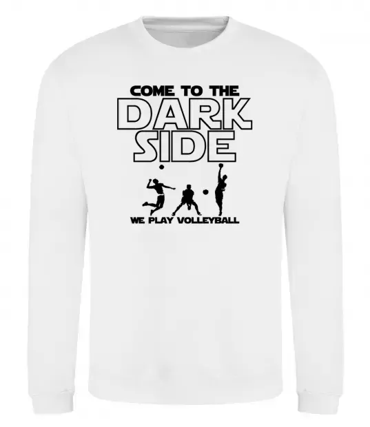 Світшот We play volleyball Білий фото