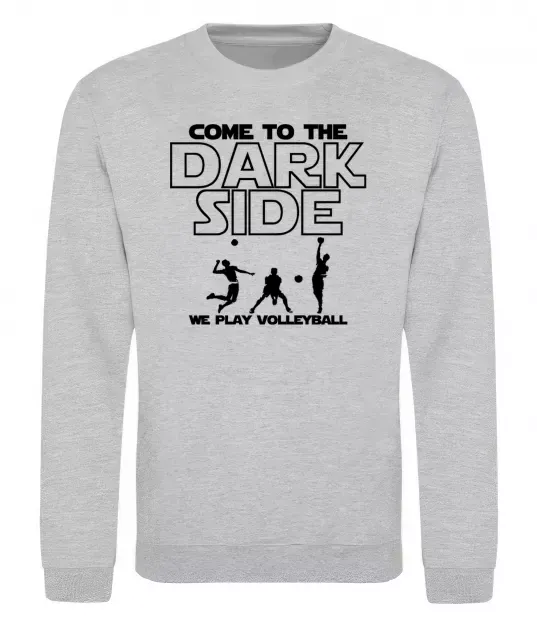 Світшот We play volleyball Сірий меланж фото