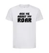 Детская футболка Ask me about my roar Белый фото