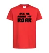 Детская футболка Ask me about my roar Красный фото