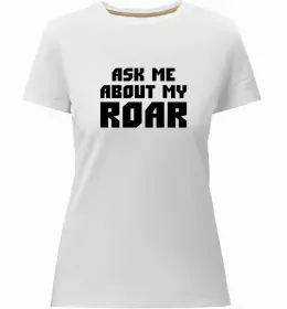 Женская премиум футболка Синій лев Черный фото