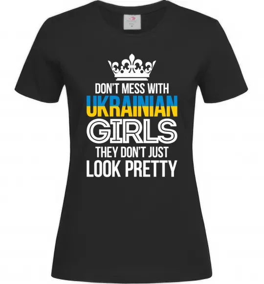 Женская футболка They don't just look pretty Черный фото