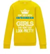 Детский Свитшот They don't just look pretty Солнечно желтый фото