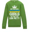 Детский Свитшот They don't just look pretty Лаймовый фото