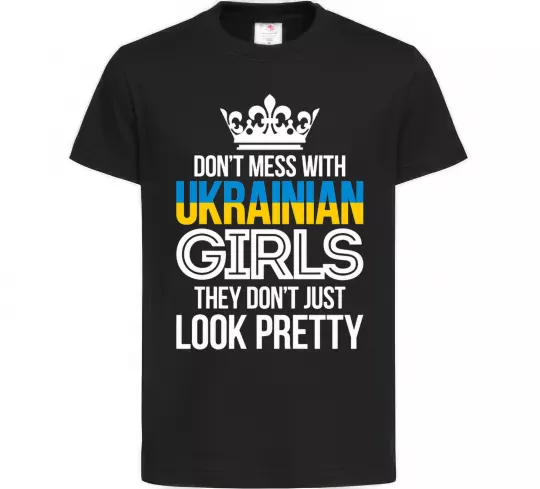 Детская футболка They don't just look pretty Черный фото