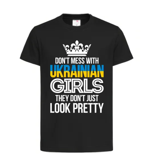 Детская футболка They don't just look pretty Черный фото