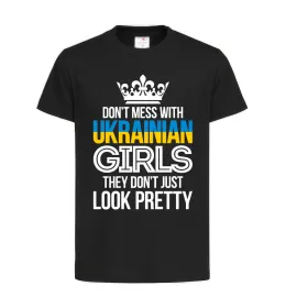 Детская футболка They don't just look pretty Черный фото