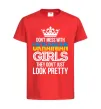 Детская футболка They don't just look pretty Красный фото