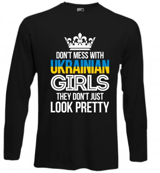 Лонгслив They don't just look pretty Черный фото