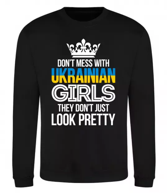 Світшот They don't just look pretty Чорний фото