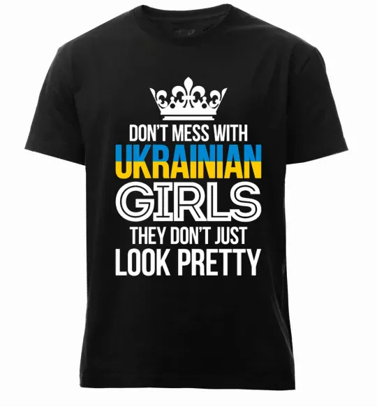 Мужская премиум футболка They don't just look pretty Черный фото