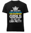 Мужская премиум футболка They don't just look pretty Черный фото
