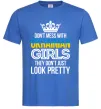 Мужская футболка They don't just look pretty Ярко-синий фото