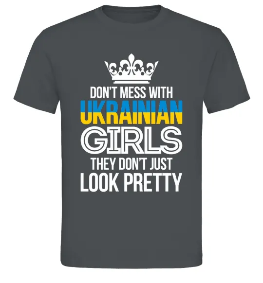 Мужская футболка They don't just look pretty Графит фото