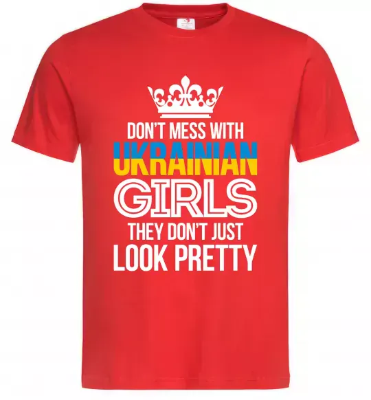 Мужская футболка They don't just look pretty Красный фото