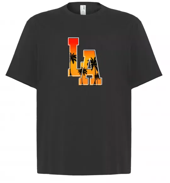 Футболка Оверсайз LA Черный фото