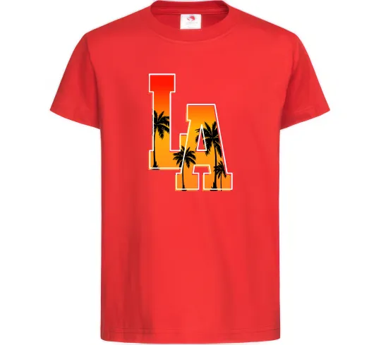 Дитяча футболка LA Червоний фото
