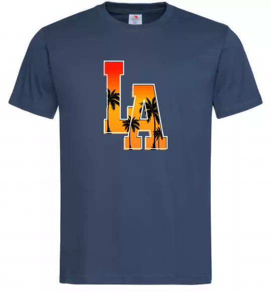 Мужская футболка LA Темно-синий фото