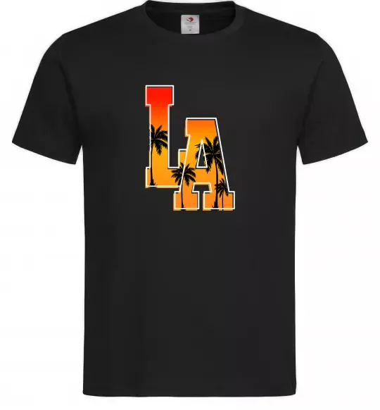 Мужская футболка LA Черный фото